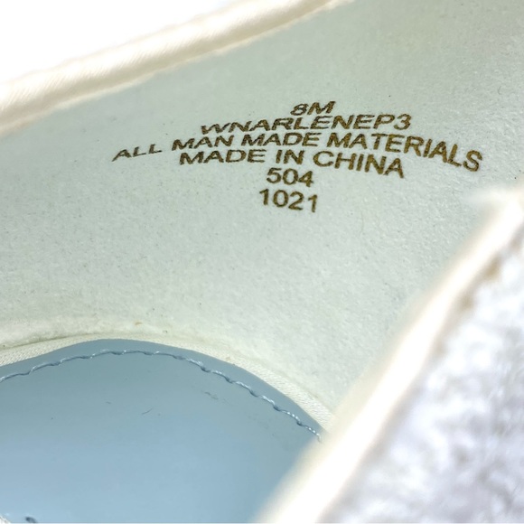 Nine West Womens Arlene White Glitter Point Toe Low Stiletto Heels Pumps Shoes 8 - Picture 16 of 16